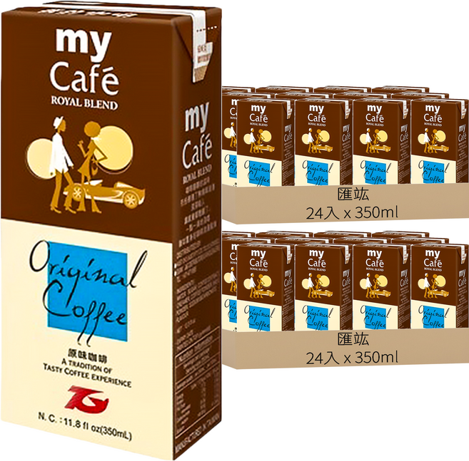 匯竑 阿薩姆 my cafe 我的咖啡, 350ml, 48入