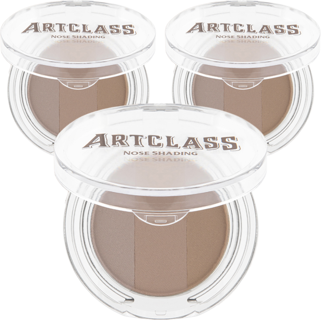 투쿨포스쿨 아트클래스 바이로댕 노즈 셰이딩 3.9g, 01쿨그레이 + 02토프브라운 + 03베이지브라운, 3개
