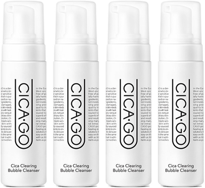 시카 클리어링 버블 클렌저, 200ml, 4개