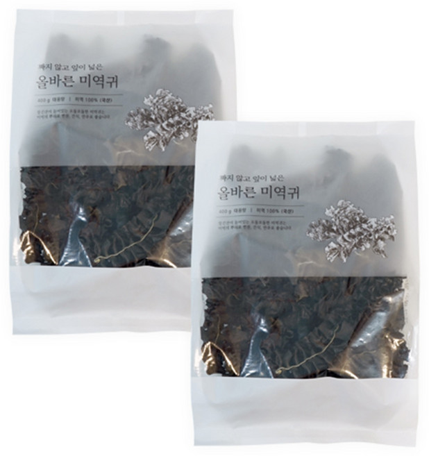 석하 올바른 미역귀, 400g, 2개