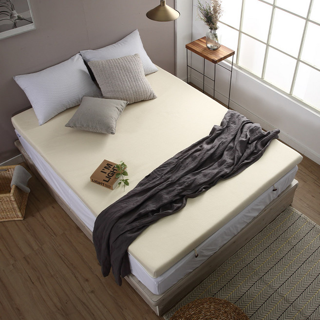 리브맘 메모리폼 달콤매트리스 오가닉 토퍼, 아이보리, 11cm