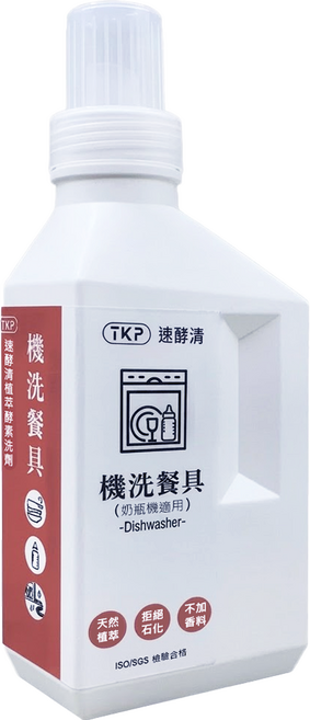 TKP 植萃酵素 洗碗機用洗碗粉, 600g, 1瓶