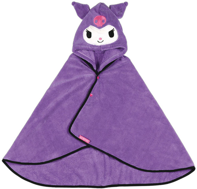 Skater 速乾吸水浴巾附帽, 酷洛米 紫色, 1條