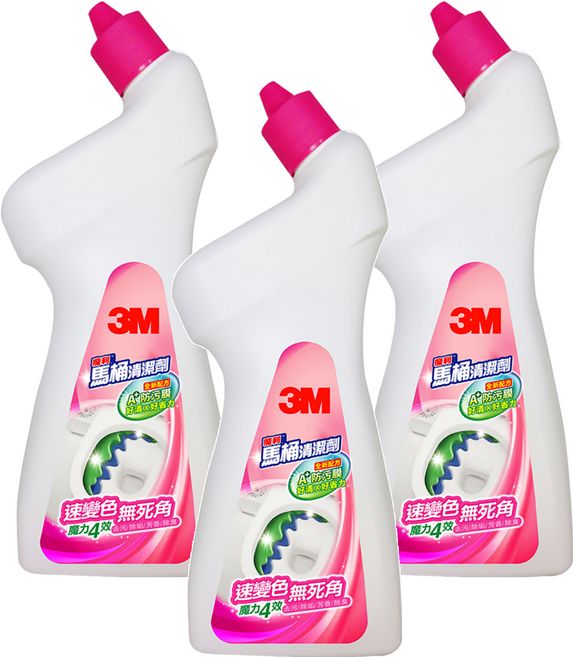 3M 魔利 馬桶清潔劑, 750ml, 3瓶