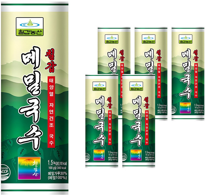 칠갑농산 메밀국수, 1.5kg, 6개