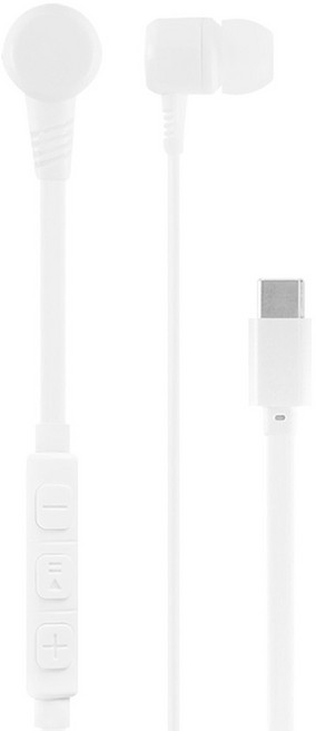 아이리버 C타입용 유선 블루투스 이어폰, IWB-C20, 화이트