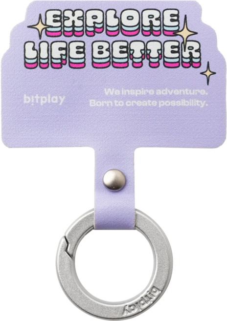bitplay 造型通用墊片, 探索生活 紫色, 1個
