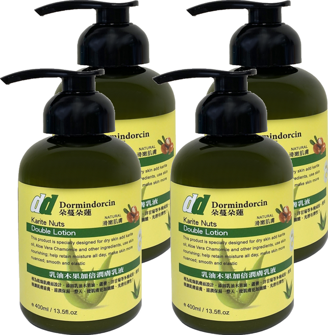 朵蔓朵連 乳油木果加倍潤膚乳液, 400ml, 4瓶