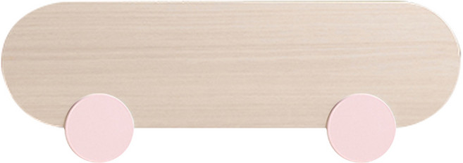 리바트 꼼므 침대 가드 방문설치, 내추럴가드 + 핑크