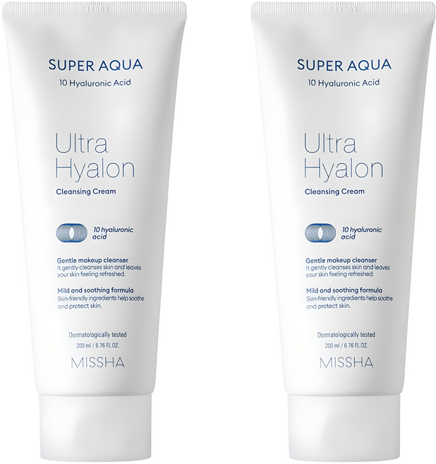 미샤 수퍼 아쿠아 울트라 히알론 클렌징 크림, 200ml, 2개