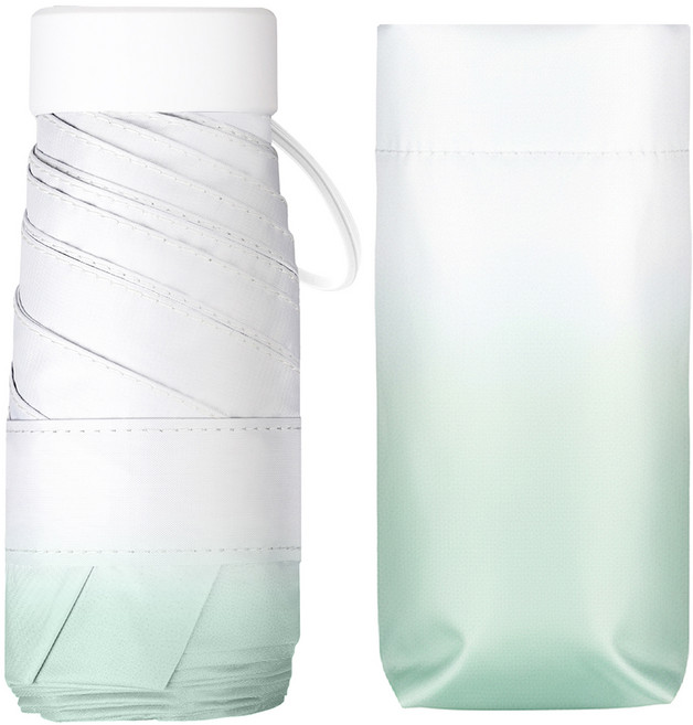 코멧 자외선 차단 초경량 5단 미니 우양산 + 커버 세트