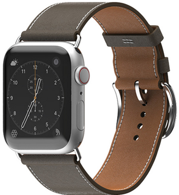 신지모루 애플워치 싱글투어 가죽 레더 밴드 스트랩, 에토프, 1개