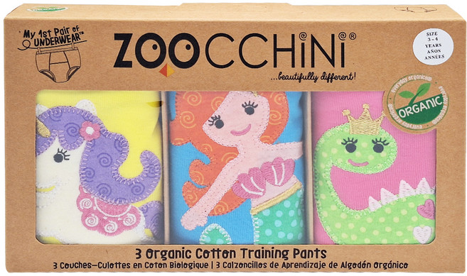 ZOOCCHiNi 學習褲/尿布 3件組, 精靈系列, 1組