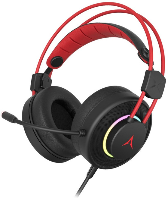 앱코 가상 7.1 RGB 노이즈 캔슬링 마이크 게이밍 헤드셋, 블랙, N800