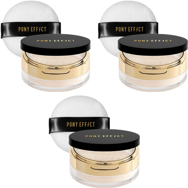 포니이펙트 커버스테이 베이크 앤 픽스 루스파우더 6.5g, 핑크 베이지, 3개