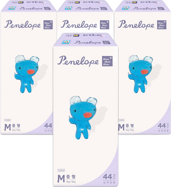 페넬로페 씬씬씬 플러스 밴드형 기저귀, 3단계, 176매