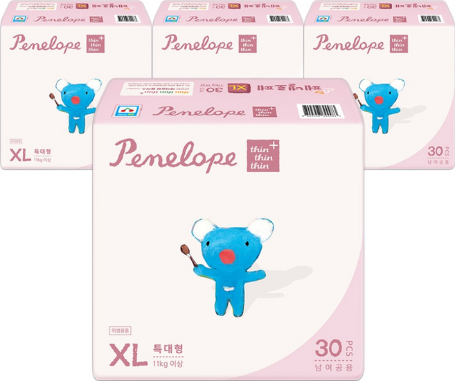 페넬로페 씬씬씬 플러스 밴드형 기저귀, 5단계, 120매