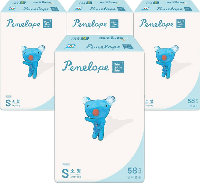 페넬로페 씬씬씬 플러스 밴드기저귀 공용, 2단계, 232매