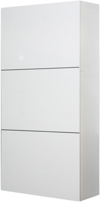 禮盒罐雙層浴室櫃, 白色, 1個