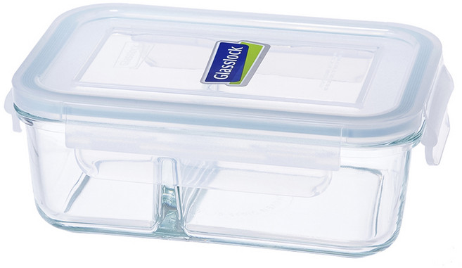 Glasslock 格拉氏洛克 分格保鮮盒, 容器 + 蓋子, 1組