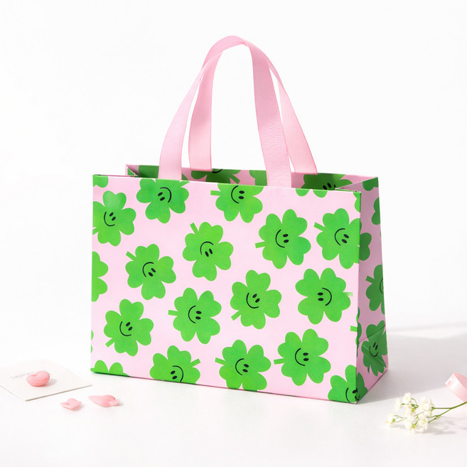 인디케이 쇼핑백, 스마일 클로버, 5개