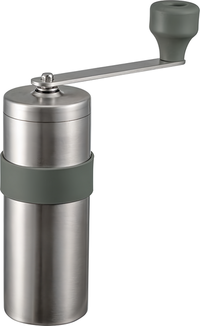 HARIO 好璃奧 V60戶外用金屬磨豆機 130 x 47 x 160mm 300g, 銀色, 1個