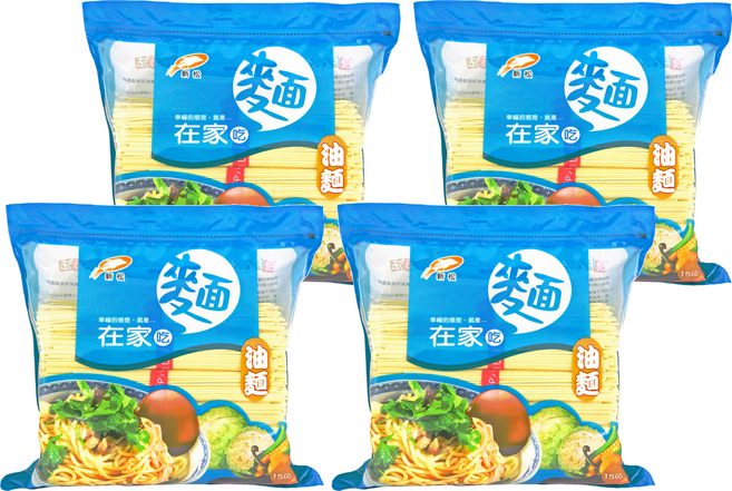 新松 在家吃麵 油麵, 1.5kg, 4袋