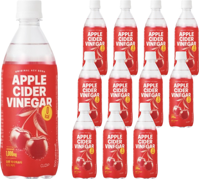 클룹 애사비소다 타트체리, 500ml, 12개