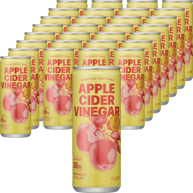 클룹 애사비소다 오리지널 제로, 250ml, 48개