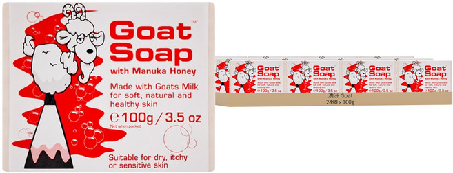 澳洲 Goat 山羊乳肥皂 麥盧卡蜂蜜, 100g, 24個