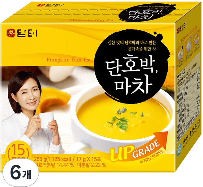 담터 단호박마차 스틱, 17g, 15개입, 6개