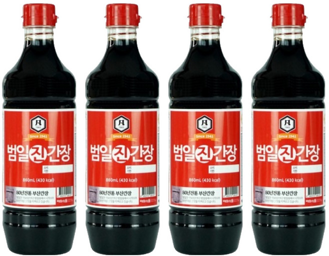 범일 진간장, 860ml, 4개