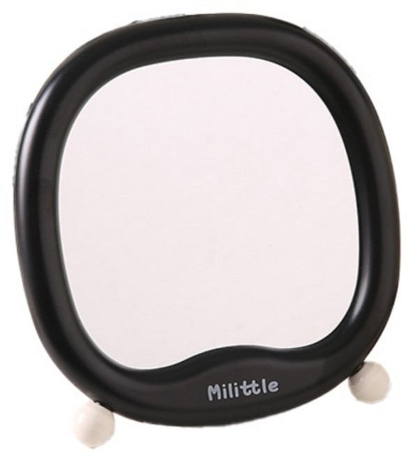 Inart 辦公室桌上型鏡子 17 x 18 cm, 黑色