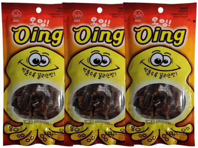 썬푸드 오잉 조미건어포, 50g, 3개