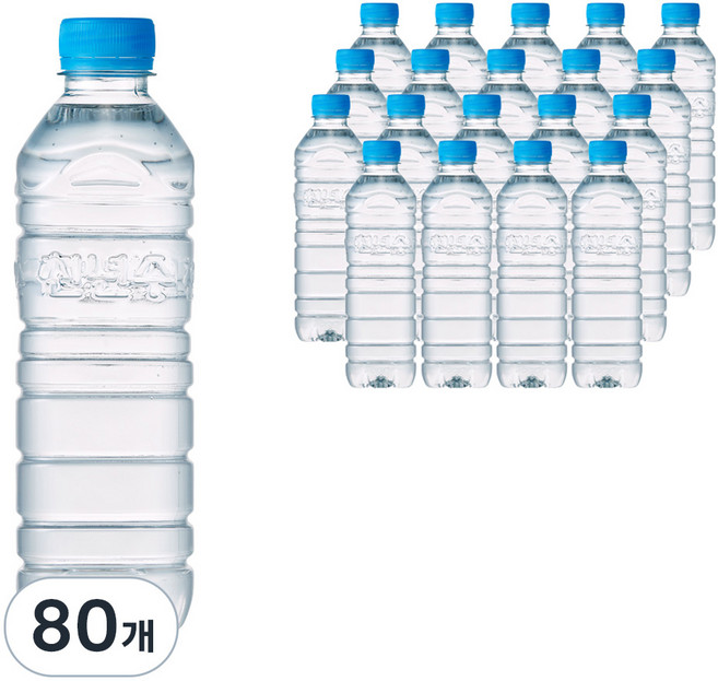 가야산천년수 천년수 무라벨 생수, 500ml, 80개