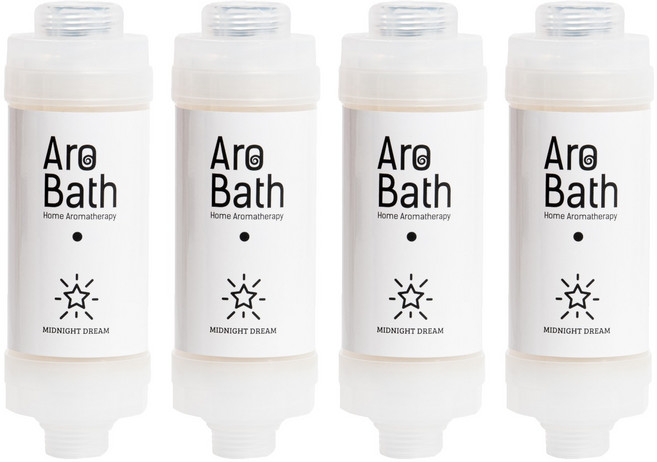 Dewbell Aro Bath維他命香氛除氯沐浴過濾器, 4個, Midnight Dream