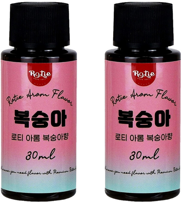 로티 아롬 식품 향료 복숭아향, 30ml, 2개