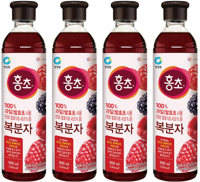 홍초 복분자, 900ml, 4개