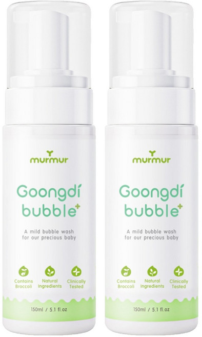 머머 궁디 버블워시 플러스 영유아 청결제, 150ml, 2개