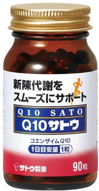sato 佐藤製藥 Q10膠囊, 90顆, 400mg, 1罐