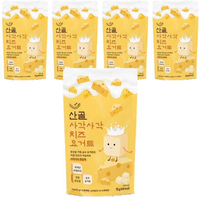 Ecomom Meal 山村酥脆優格起司, 15g, 5個, 起司