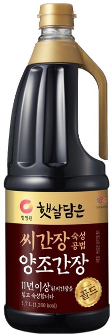 햇살담은 씨간장 숙성 양조간장 골드, 1.7L, 1개