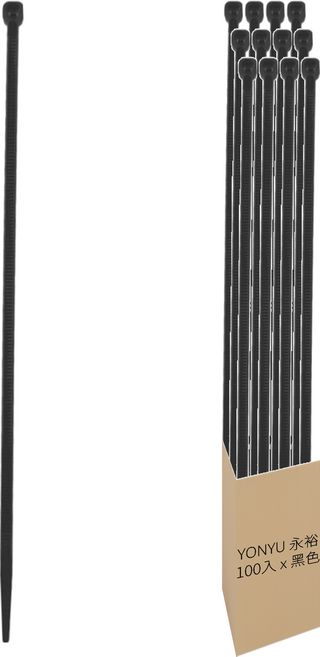 YONYU 永裕 GROUP 紮線帶 3.5 x 180mm 黑色, 1組