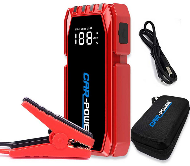 카파워 점프스타터 CP-F78 + 보관케이스 + 점프 케이블, 1세트, 12000mAh