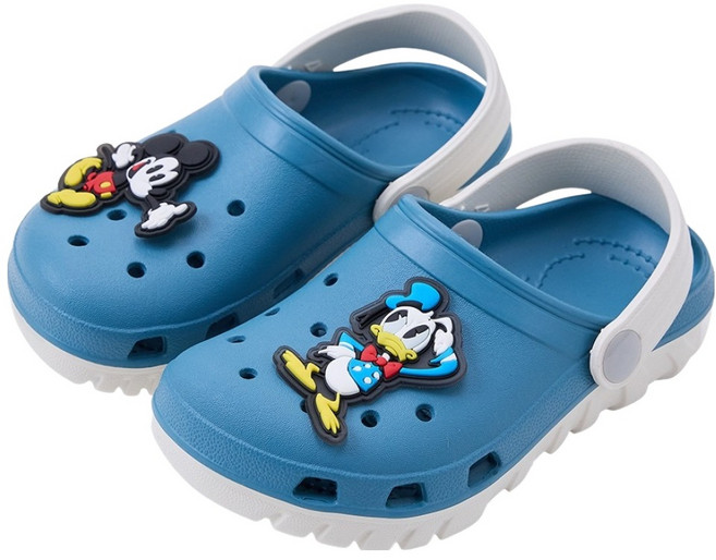 BORUI 柏睿鞋業 兒童款 迪士尼不對稱釦洞洞鞋