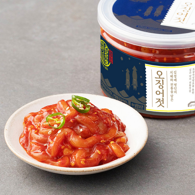 굴다리 김정배 명인 오징어젓, 500g, 1개