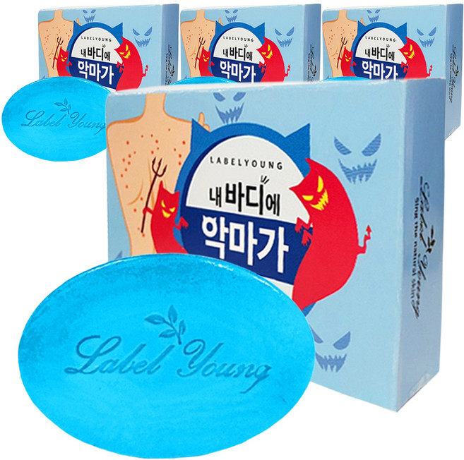 Label Young 驚奇鹽巴皂, 90g, 4個