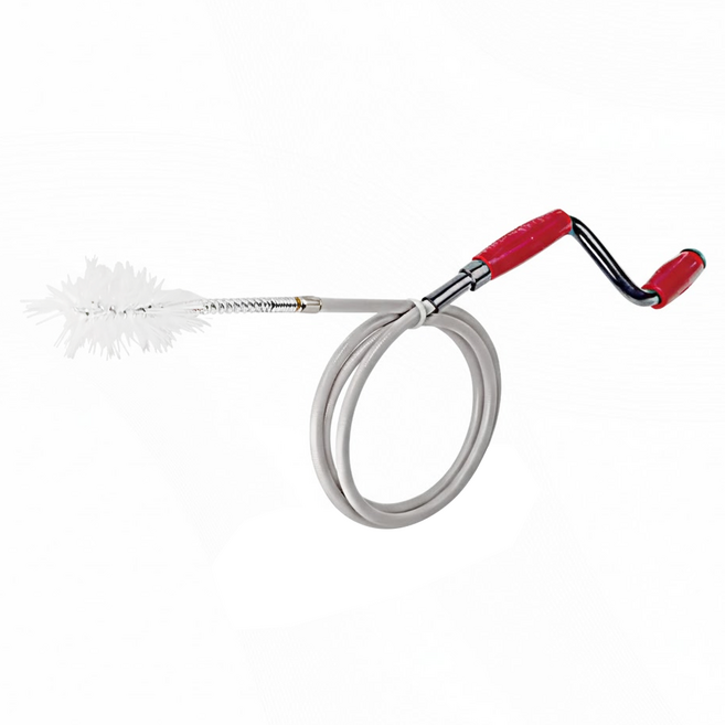 Elephant Waters 沐象 毛刷通管器 5'(1.5m) 可替換毛刷, 灰色 + 黑色 + 紅色, 1個