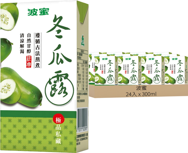 波蜜 冬瓜露, 300ml, 24入