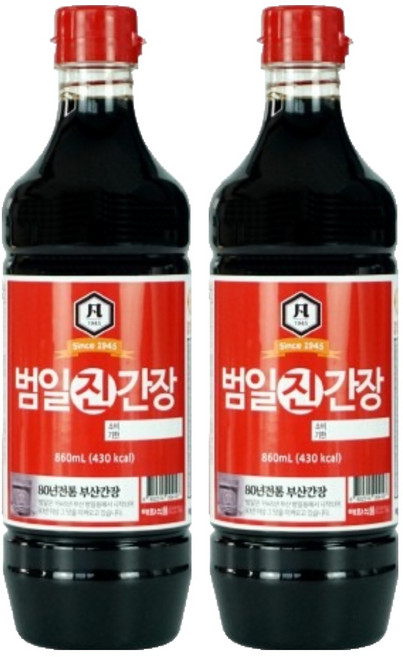 범일 진간장, 860ml, 2개
